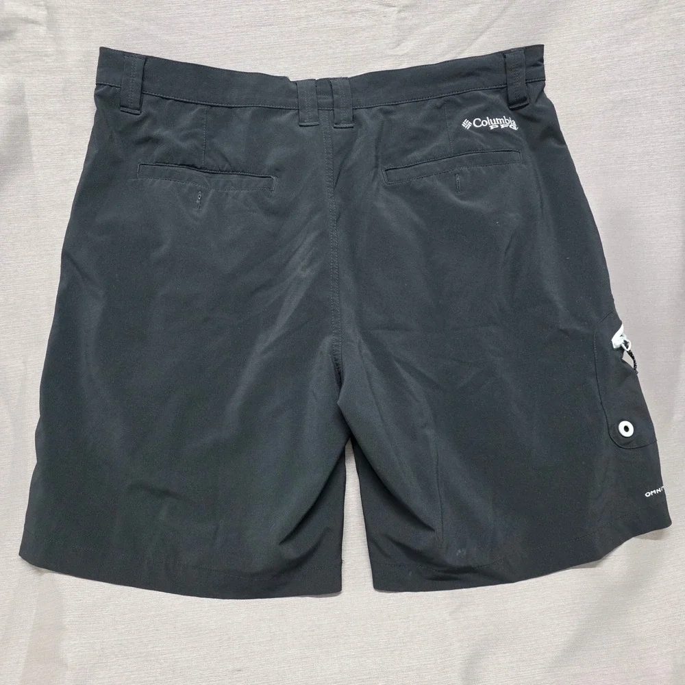 Columbia PFG Mens Black Fishing Shorts Terminal Tackle‎ 38W 10L FM1028